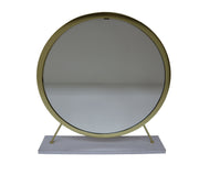 Adao 19"H Upholstered Vanity Mirror & Stool