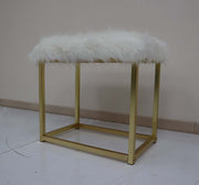Adao 19"H Upholstered Vanity Mirror & Stool