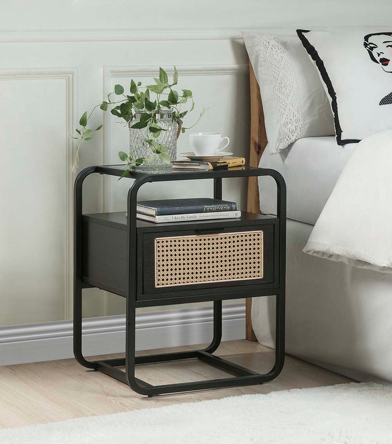 Mesa auxiliar rectangular Colson con 1 cajón
