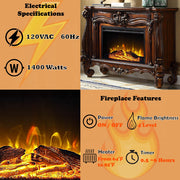 Chimenea eléctrica Versailles de 47" de largo