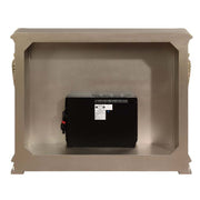 Sorina 66"L Electric Fireplace with Floral Moldings