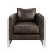 Betla Top Grain Leather Accent Chair