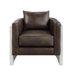 Betla Top Grain Leather Accent Chair