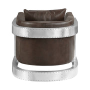 Betla Top Grain Leather Accent Chair