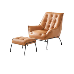 Zusa 35"W Upholstered Accent Chair & Ottoman