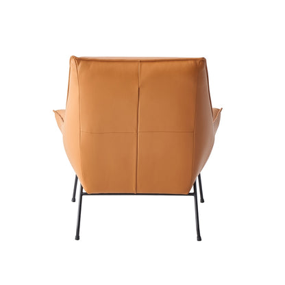 Silla decorativa tapizada Zusa de 35" de ancho y otomana