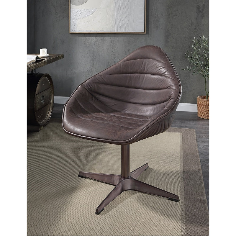 Sillón Pipino de 27" de ancho con acento bouclé y base giratoria