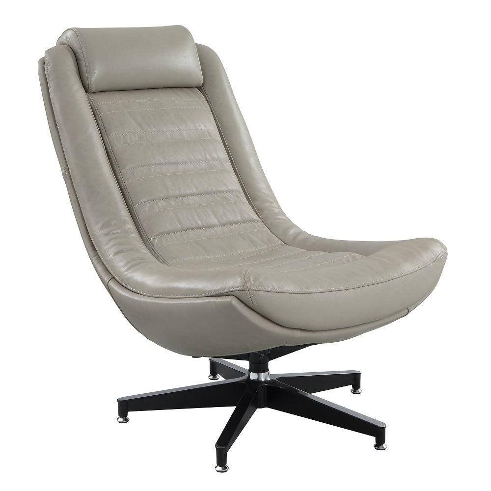Sillón Piran de 26" de ancho con acento de bouclé y asiento giratorio