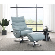Janella Accent Chair with Swivel & Ottoman