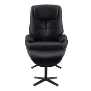 Sillón Labonita con asiento giratorio y otomana