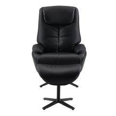 Sillón Labonita con asiento giratorio y otomana
