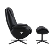 Sillón Labonita con asiento giratorio y otomana