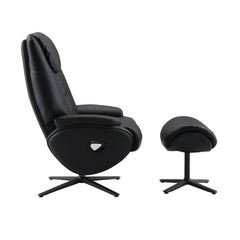 Sillón Labonita con asiento giratorio y otomana