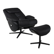 Sillón Labonita con asiento giratorio y otomana