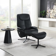 Sillón Labonita con asiento giratorio y otomana