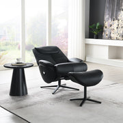 Sillón Labonita con asiento giratorio y otomana