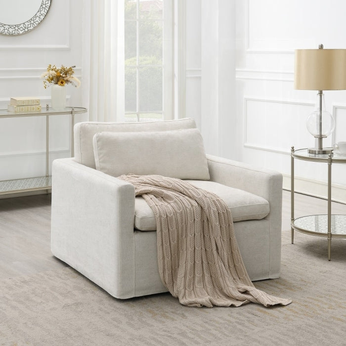 Silla giratoria Frederick con almohada