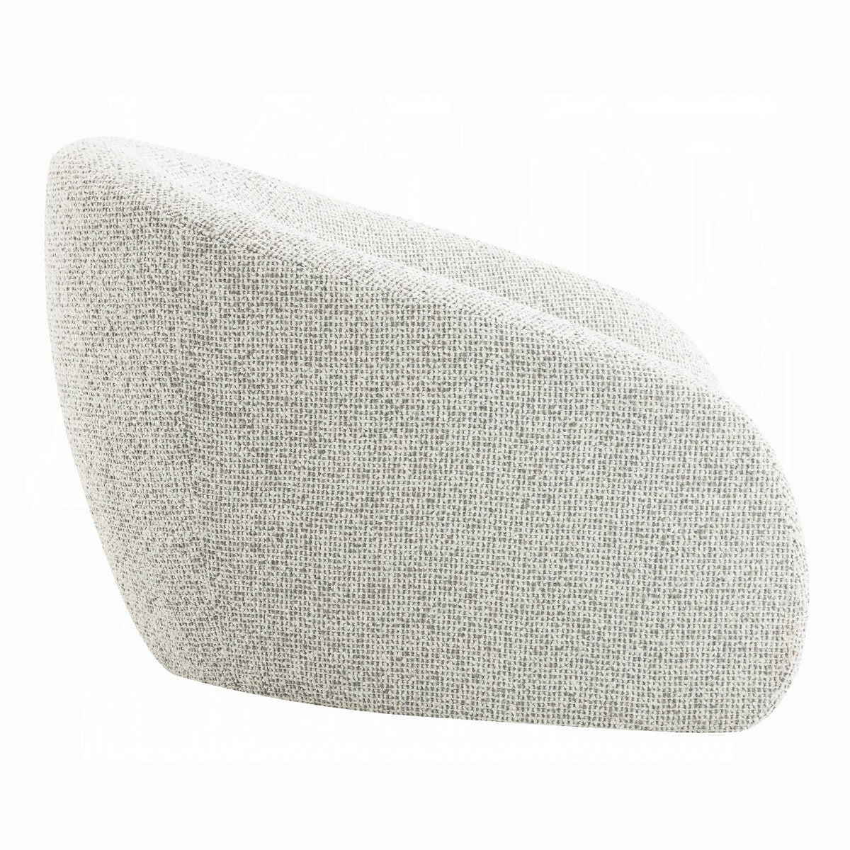 Zoey Accent Chair w/Swivel - White & Gray Two Tone Tweed