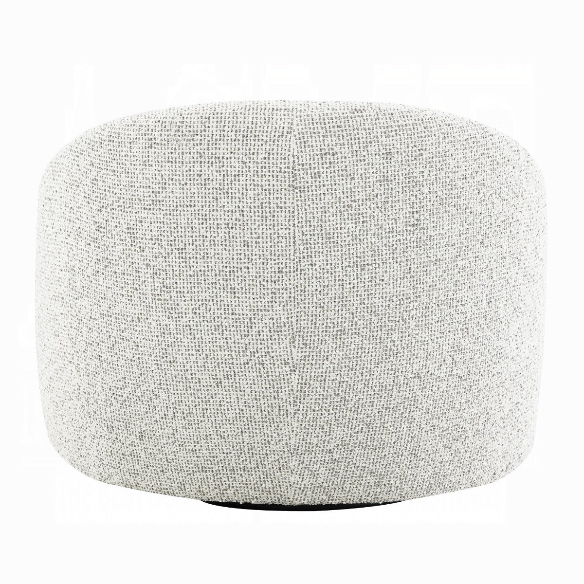 Zoey Accent Chair w/Swivel - White & Gray Two Tone Tweed