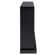 Chimenea rectangular Drisana de 120 cm con veta de mármol
