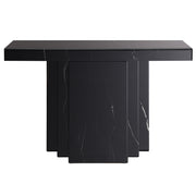 Consola rectangular Drisana con veta de mármol