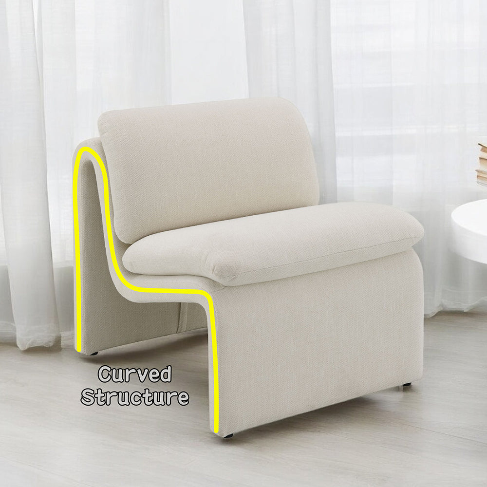 Jaeda Accent Chair - Ivory Boucle