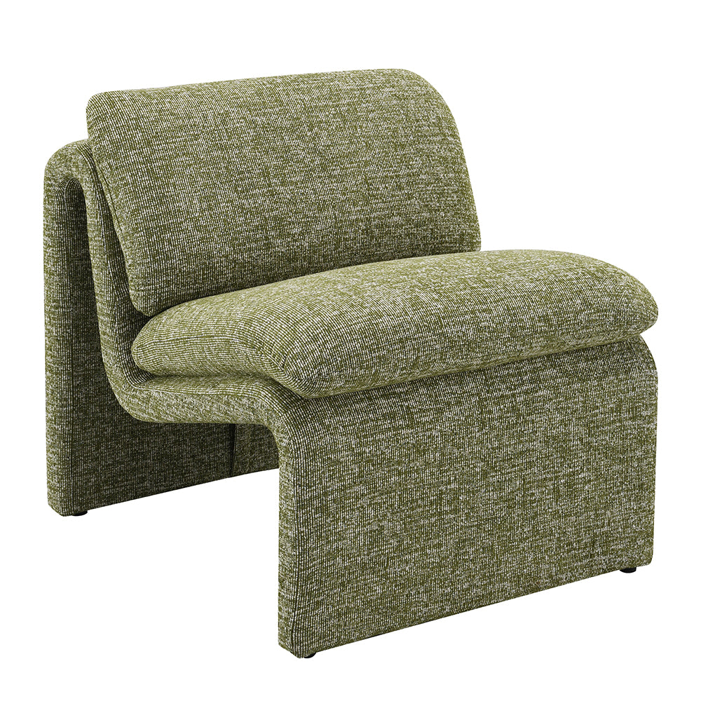 Jaeda Accent Chair - Green Boucle