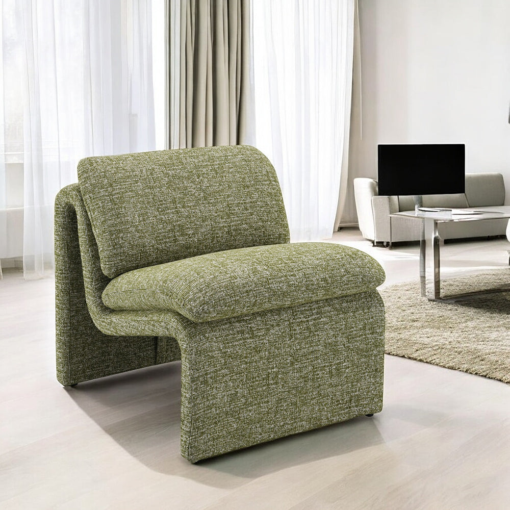 Jaeda Accent Chair - Green Boucle