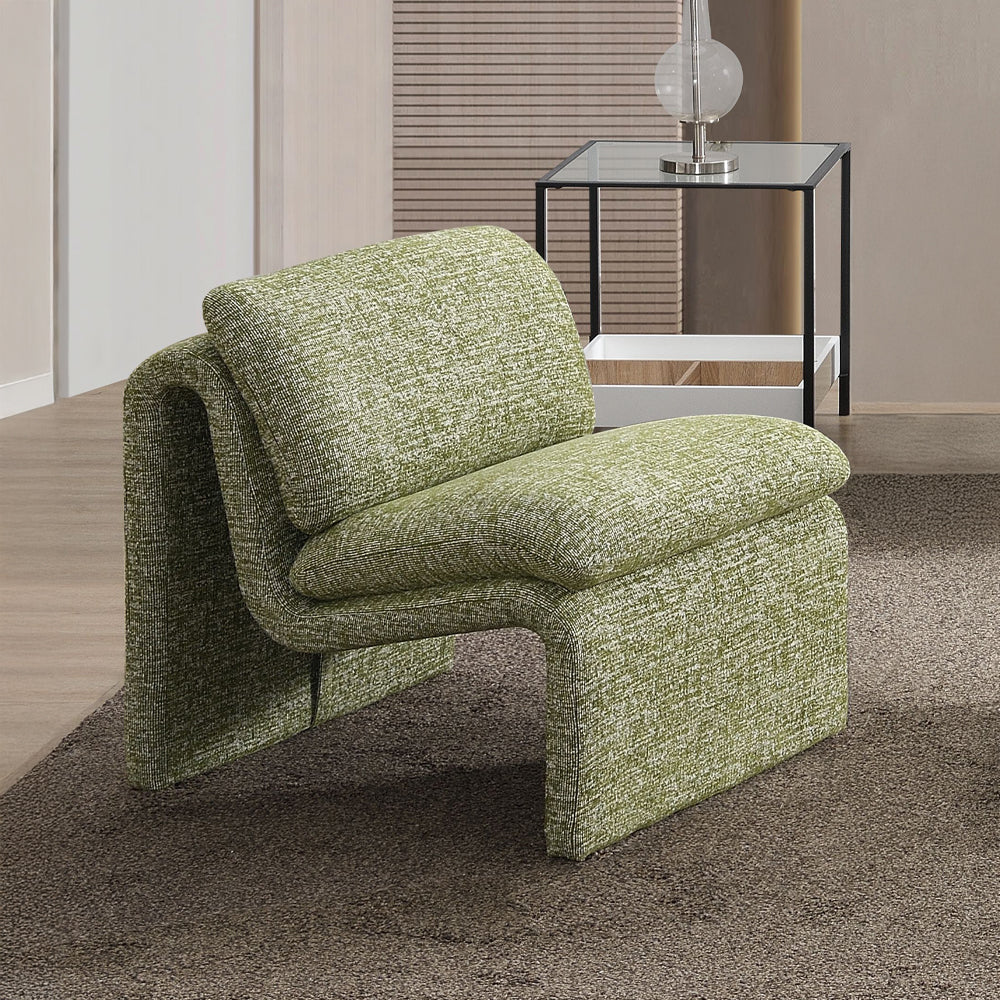 Jaeda Accent Chair - Green Boucle