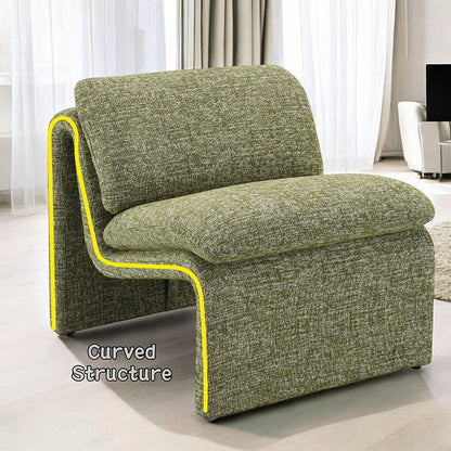 Jaeda Accent Chair - Green Boucle
