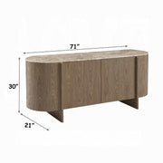 Markku Console Table w/Natural Marble