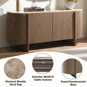 Markku Console Table w/Natural Marble