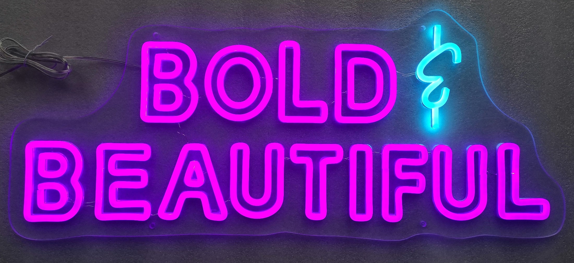 ''Bold & Beautiful'' Neon Typography