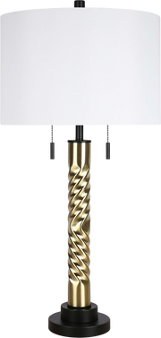 Twist Elegance Metal Table Lamp (Case Pack 2)