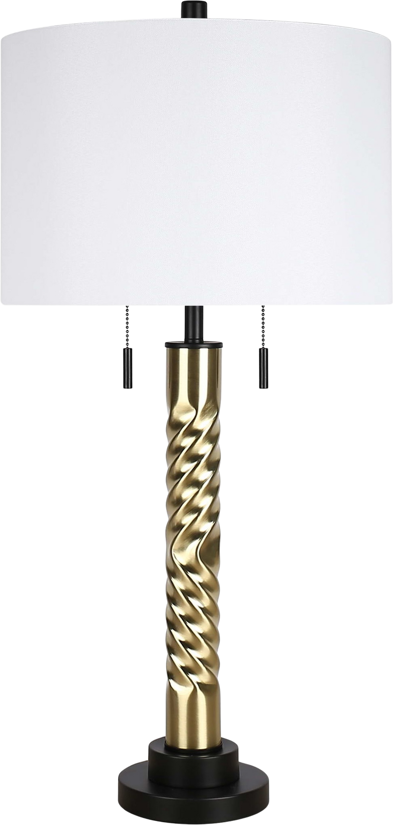 Twist Elegance Metal Table Lamp (Case Pack 2)