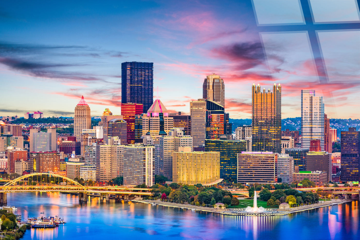 Steel City Glow Tempered Glass w/Foil