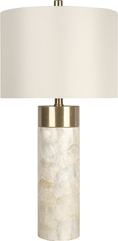 Luminous Shell Shell and Metal Table Lamp (Case Pack 2)