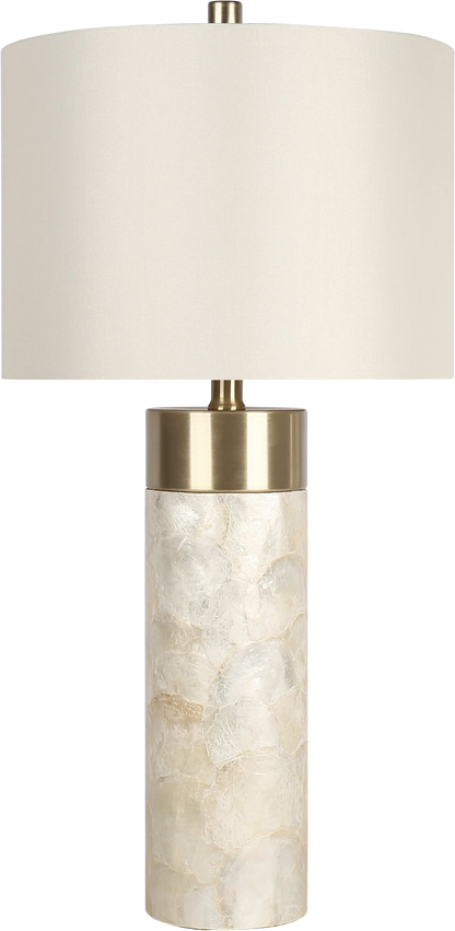 Luminous Shell Shell and Metal Table Lamp (Case Pack 2)