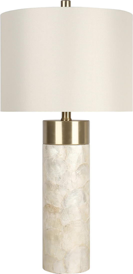 Luminous Shell Shell and Metal Table Lamp (Case Pack 2)