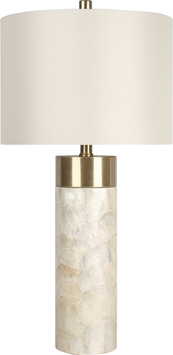Luminous Shell Shell and Metal Table Lamp (Case Pack 2)