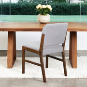 Juego de 2 sillas de comedor Caldwell - Boucle gris claro