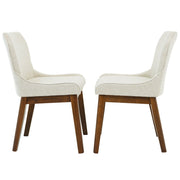 Juego de 2 sillas de comedor Ellis - Lino beige