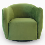 Silla giratoria Renee - Terciopelo verde