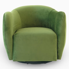 Silla giratoria Renee - Terciopelo verde