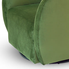 Silla giratoria Renee - Terciopelo verde