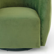 Silla giratoria Renee - Terciopelo verde