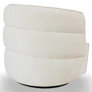 Silla giratoria Walden - Terciopelo color crema