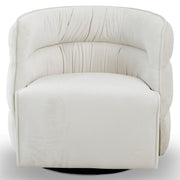 Silla giratoria Walden - Terciopelo color crema