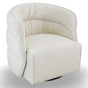 Silla giratoria Walden - Terciopelo color crema