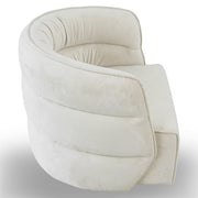 Silla giratoria Walden - Terciopelo color crema